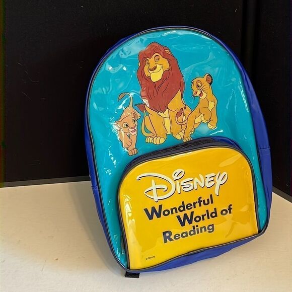 Disney Lion King Vintage Backpack - Wonderful World of Reading - Picture 1 of 11